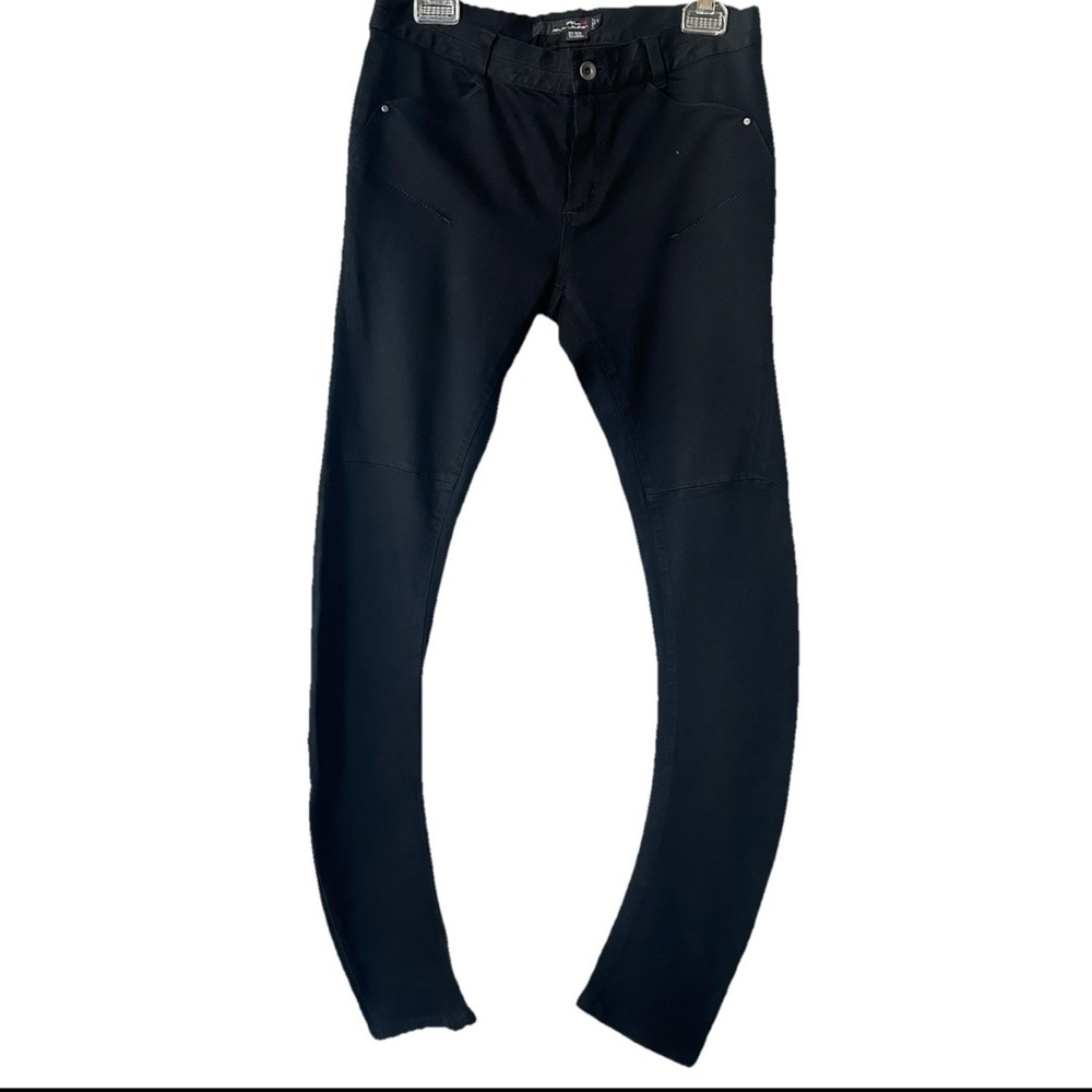 New RLX Ralph Lauren Low Rise Skinny Black Jeans Size 8 Retail $248